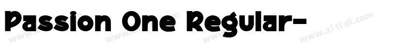 Passion One Regular字体转换 Passion One Regular字体转换